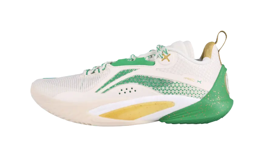 LiNing Speed 10 Cushioning, Slip Resistant, Abrasion Resistant, Breathable Low Top Basketball Shoes Mens Green  vjsneaker.com