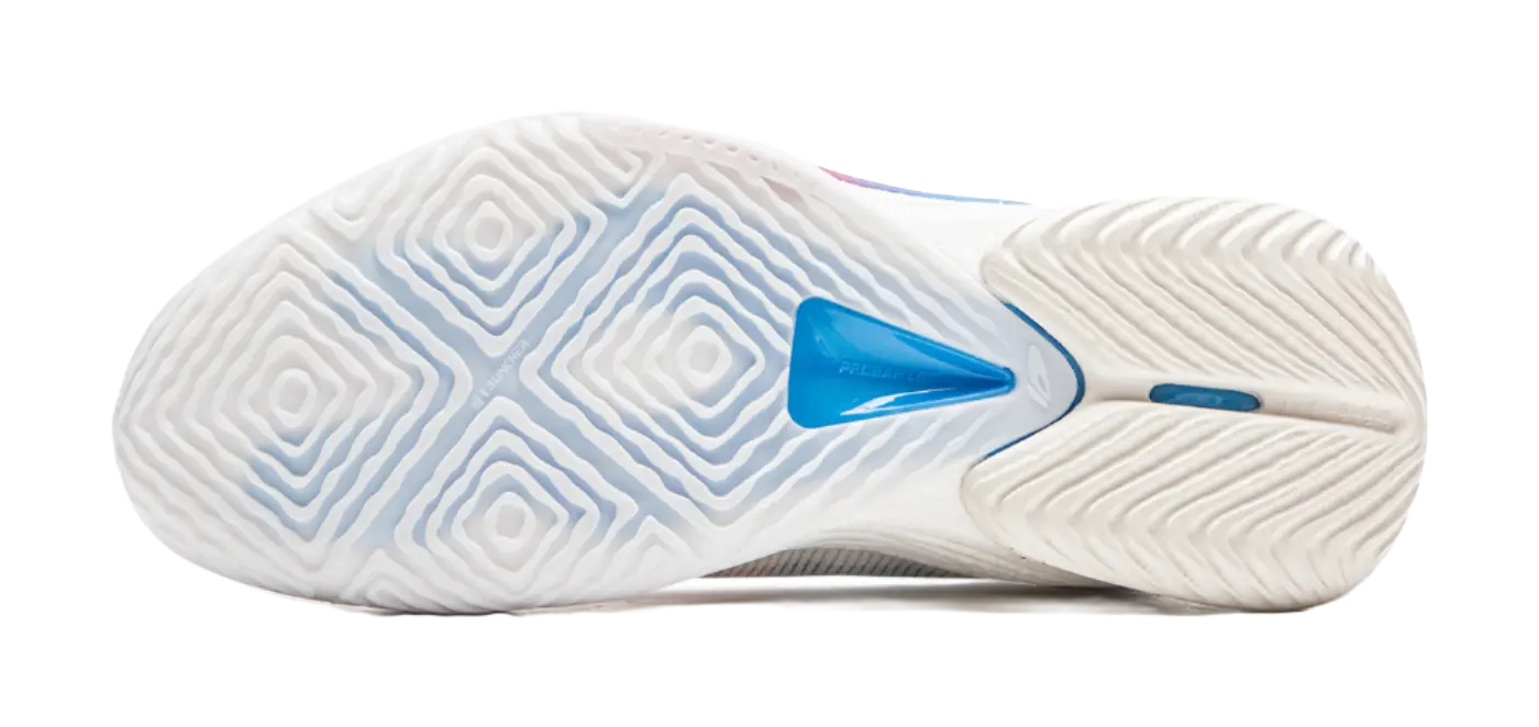 LiNing Speed 10 Cushioning, Wear Resistant Low Top Basketball Shoes Mens White Pink Blue 