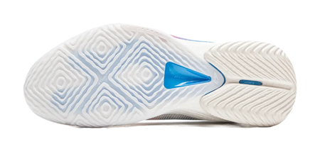 LiNing Speed 10 Cushioning, Wear Resistant Low Top Basketball Shoes Mens White Pink Blue  vjsneaker.com