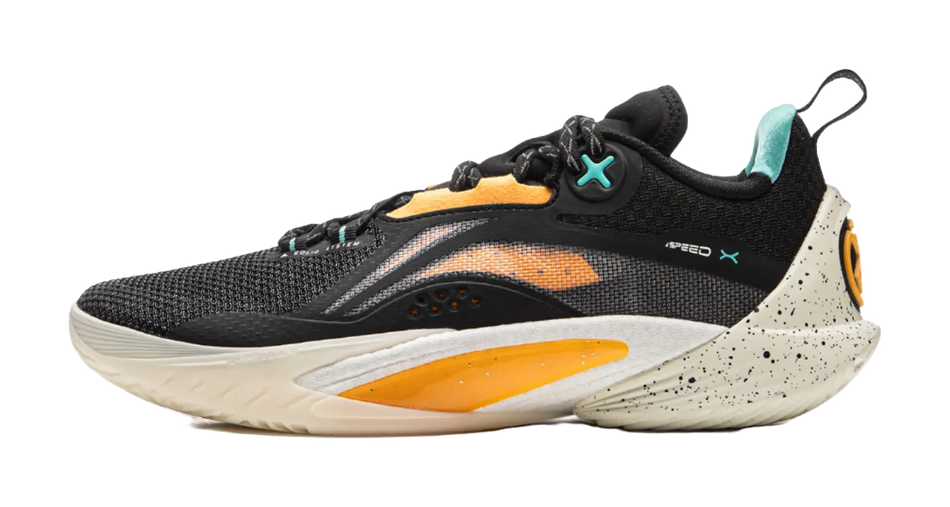 LiNing Speed 10 Shock Absorbers Slip Resistant Abrasion Resistant Breathable Low top Basketball Shoes Mens Black  vjsneaker.com