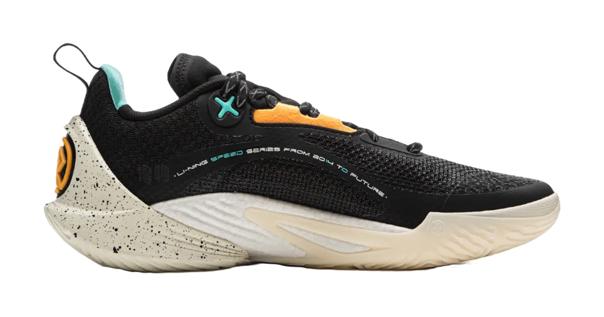 LiNing Speed 10 Shock Absorbers Slip Resistant Abrasion Resistant Breathable Low top Basketball Shoes Mens Black  vjsneaker.com