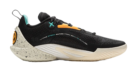 LiNing Speed 10 Shock Absorbers Slip Resistant Abrasion Resistant Breathable Low top Basketball Shoes Mens Black  vjsneaker.com