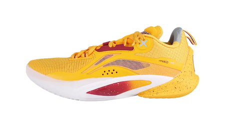 LiNing Speed 10 Shock Absorbers Slip Resistant Abrasion Resistant Breathable Low top Basketball Shoes Mens Yellow  vjsneaker.com