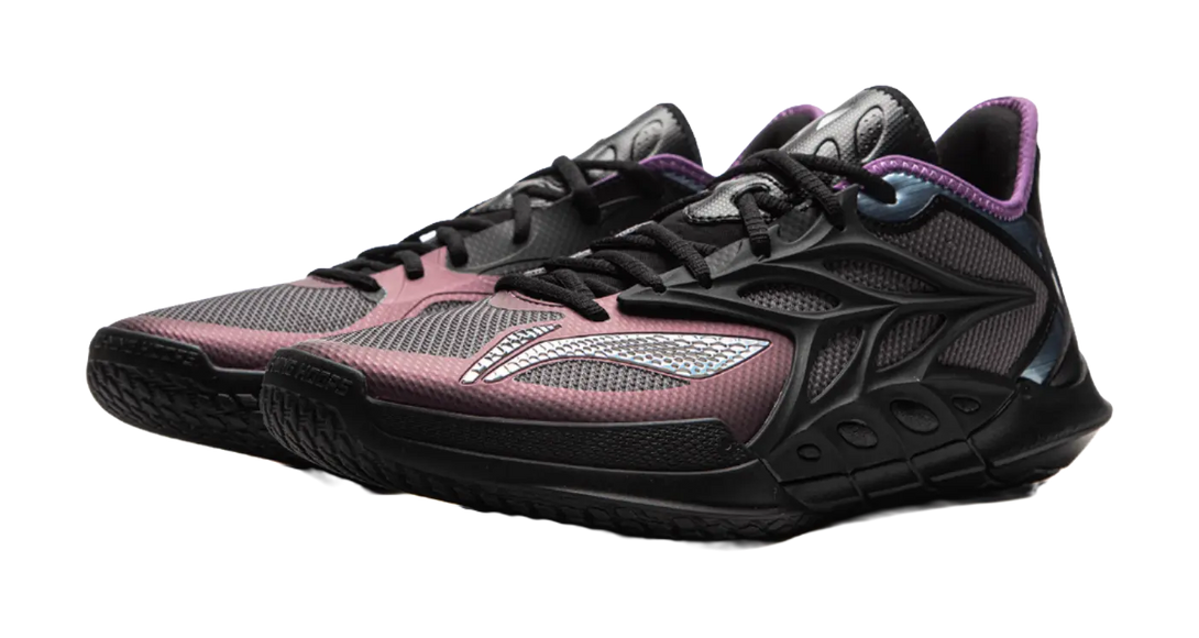 LiNing Speed 12 Black Soul - Basketball Shoes for Men Black Grey 