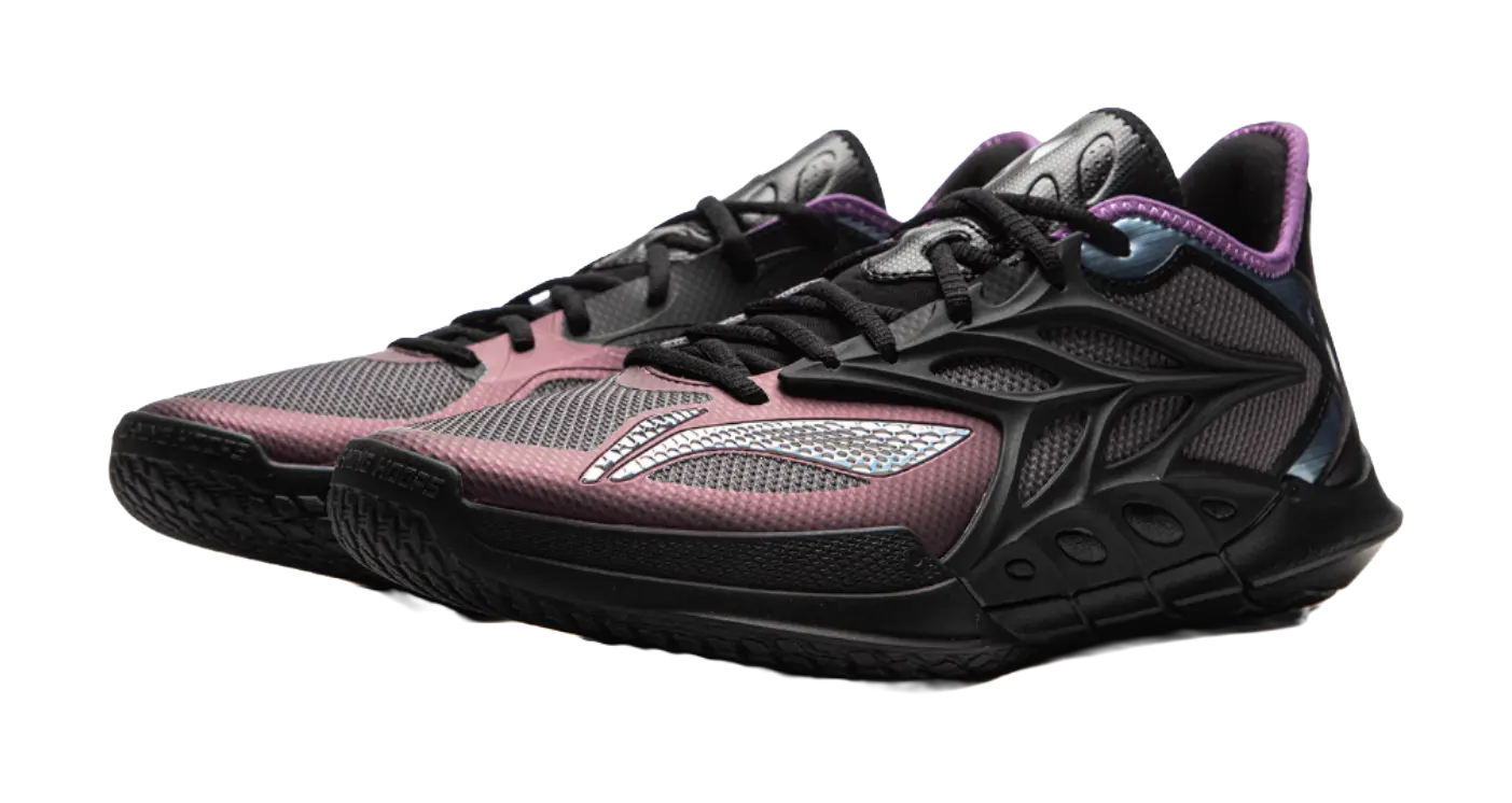 LiNing Speed 12 Black Soul - Basketball Shoes for Men Black Grey 