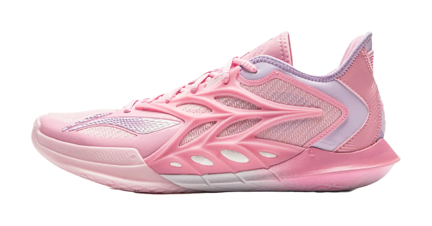 LiNing Speed 12 Cushioning, Wear Resistant Low top Basketball Shoes Mens Pink  vjsneaker.com