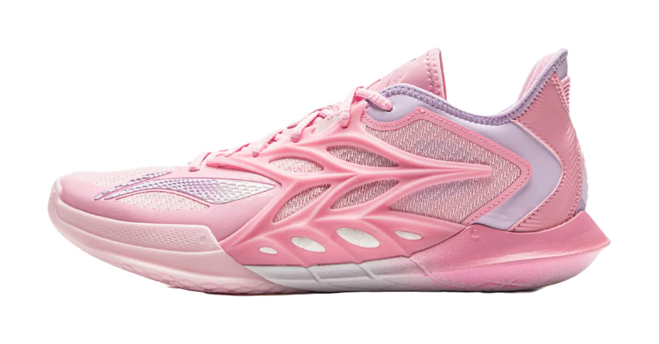 LiNing Speed 12 Cushioning, Wear Resistant Low top Basketball Shoes Mens Pink  vjsneaker.com