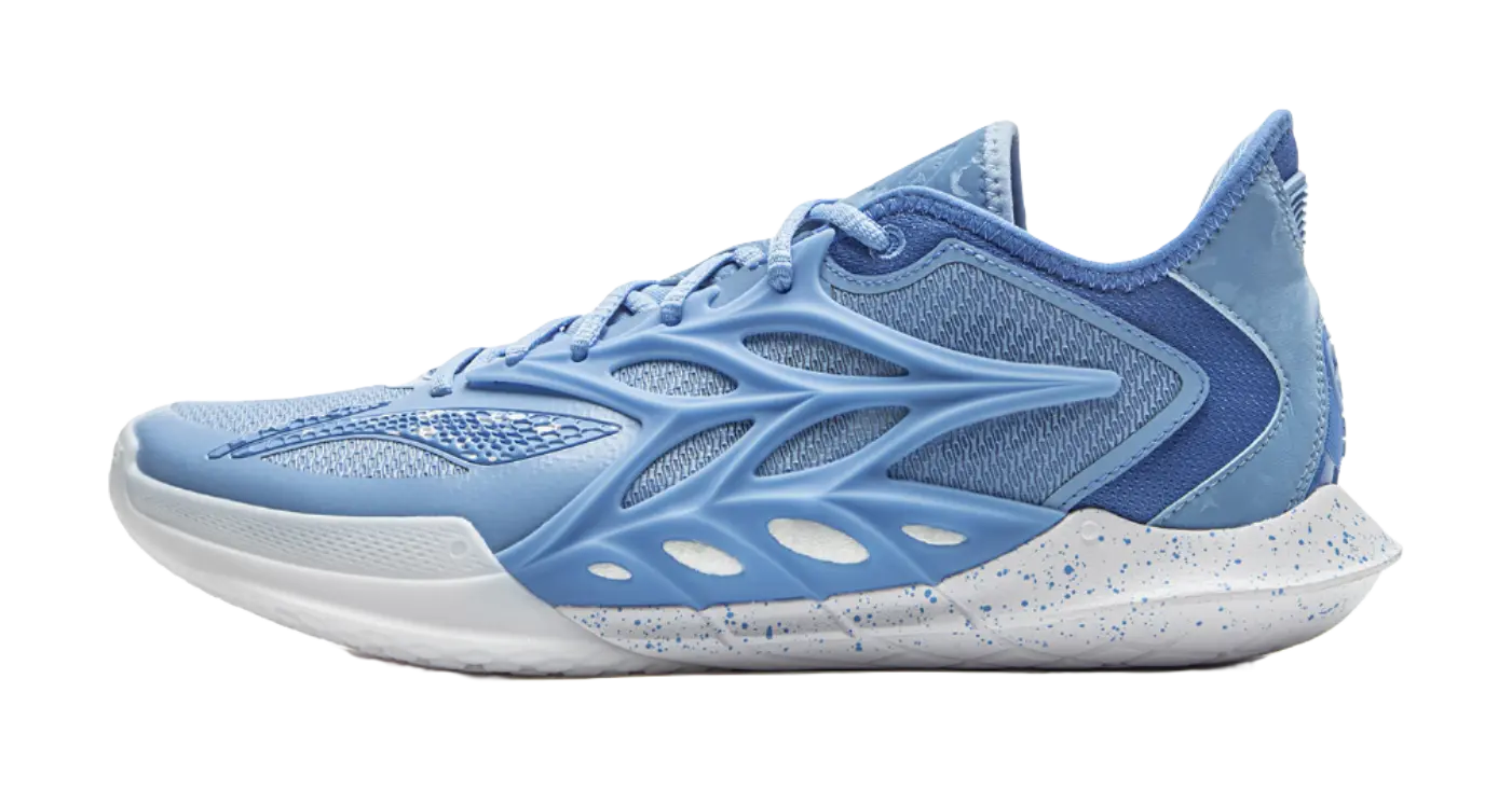 LiNing Speed 12 Cushioning, Wear Resistant Low top Basketball Shoes Mens Sky Blue  vjsneaker.com