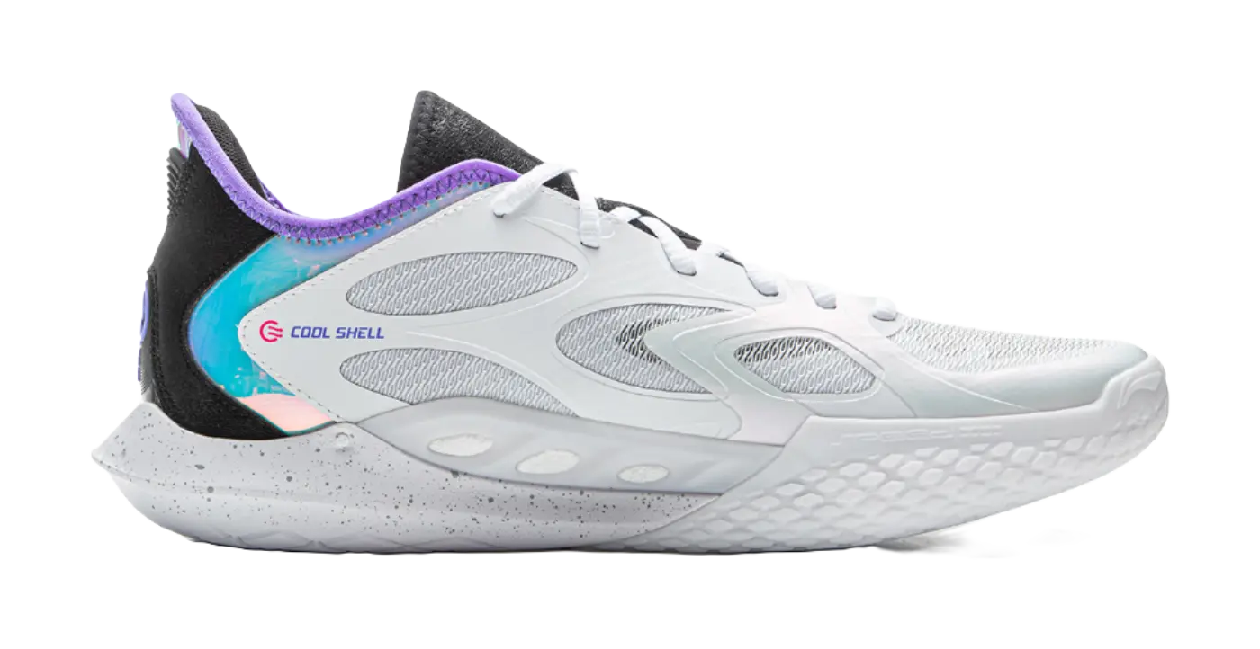 LiNing Speed 12 Tempered - White Basketball Shoes for Men 