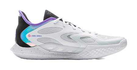 LiNing Speed 12 Tempered - White Basketball Shoes for Men 