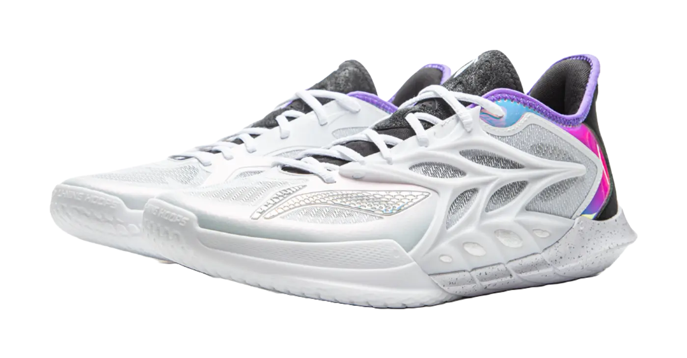 LiNing Speed 12 Tempered - White Basketball Shoes for Men 