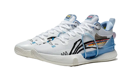 LiNing Speed 8 - Basketball Shoes Mens White Blue 