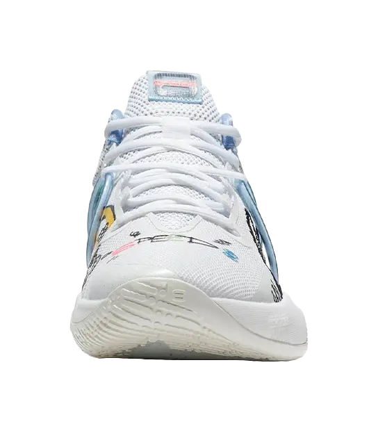 LiNing Speed 8 - Basketball Shoes Mens White Blue 