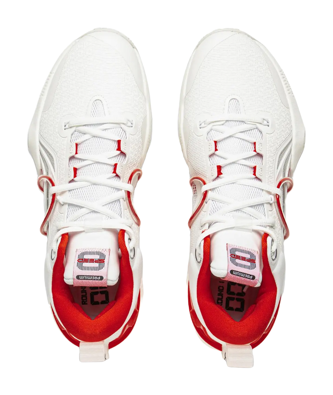 LiNing Speed 8 Premium Cushioning Anti-Slip And Wear-Resistant Low-Top Light Foam/ Basketball Shoes Men White Red 