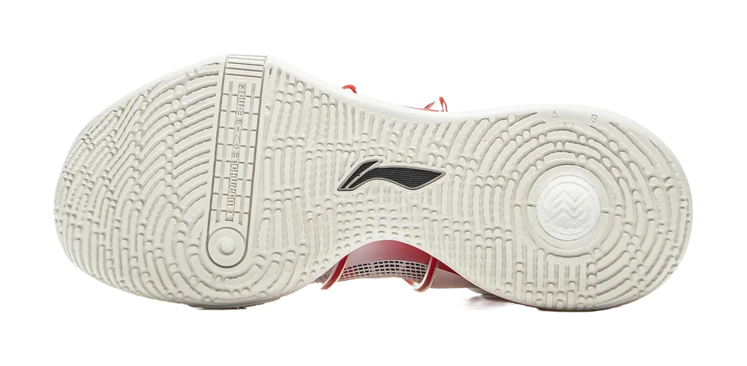 LiNing Speed 8 Premium Cushioning Anti-Slip And Wear-Resistant Low-Top Light Foam/ Basketball Shoes Men White Red 