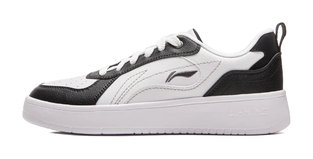 LiNing Spike Years Anti Slip Wear Resistant Low Top Skateboard Shoes Men's White Black 