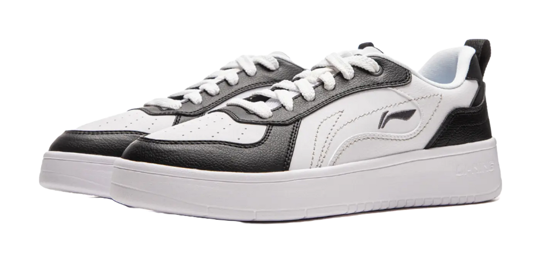 LiNing Spike Years Anti Slip Wear Resistant Low Top Skateboard Shoes Men's White Black 