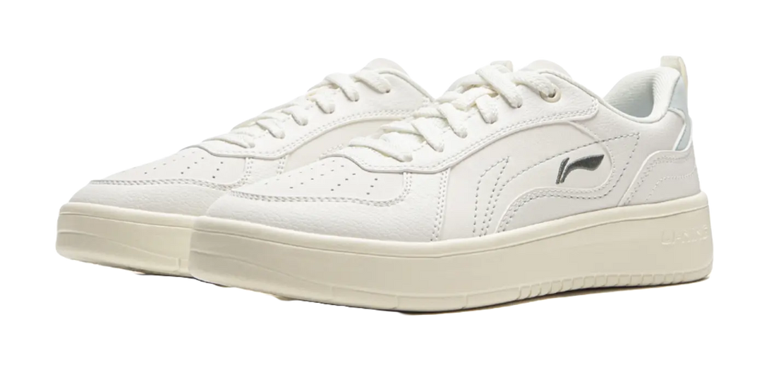 LiNing Spike Years Anti Slip Wear Resistant Low Top Skateboard Shoes Women's White 