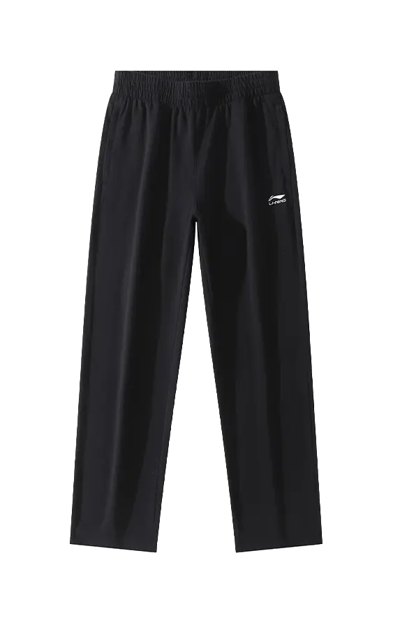 LiNing Sports Fashion Collection Knitted Sports Pants Mens Black  vjsneaker.com