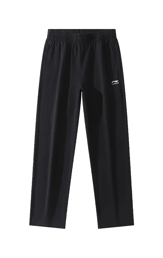 LiNing Sports Fashion Collection Knitted Sports Pants Mens Black  vjsneaker.com