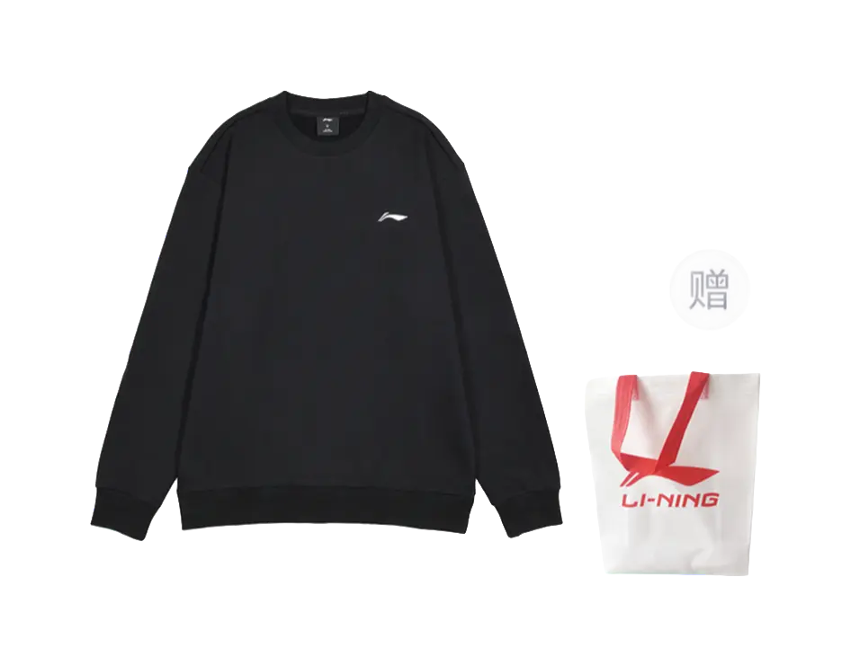 LiNing Sports Fashion Collection Sweatshirt Fall Mens Black  vjsneaker.com