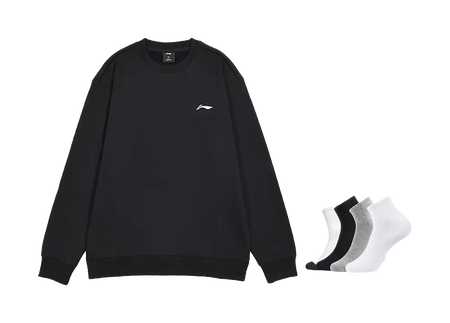 LiNing Sports Fashion Collection Sweatshirt Fall Mens Black  vjsneaker.com