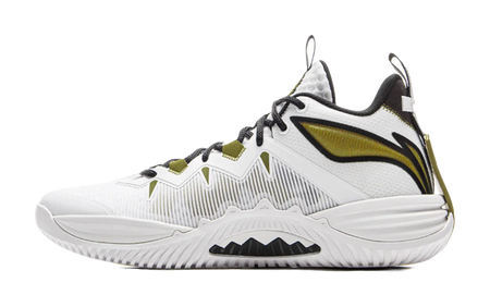 LiNing Storm 10 Cushioning Slip Resistant Breathable Rebound Low Top Basketball Shoes Mens White  vjsneaker.com