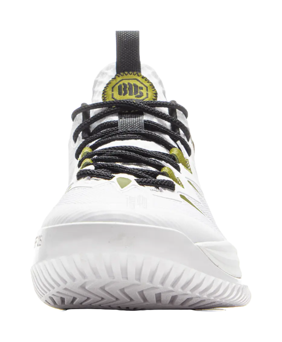 LiNing Storm 10 Cushioning Slip Resistant Breathable Rebound Low Top Basketball Shoes Mens White  vjsneaker.com