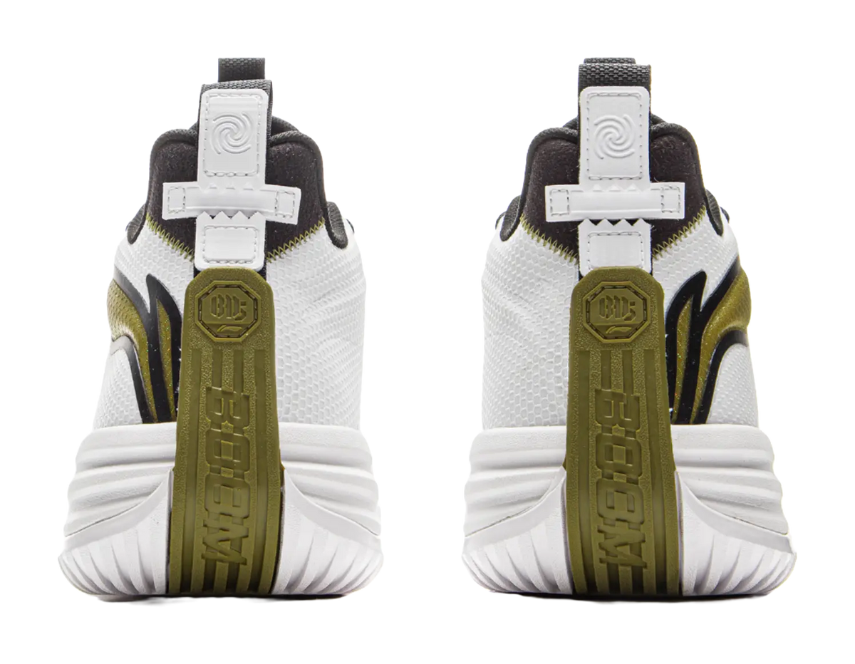 LiNing Storm 10 Cushioning Slip Resistant Breathable Rebound Low Top Basketball Shoes Mens White  vjsneaker.com