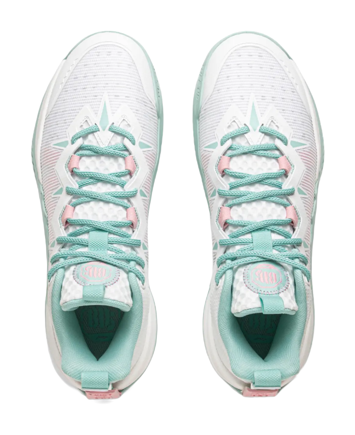 LiNing Storm 10 Cushioning Slip Resistant Breathable Rebound Low Top Basketball Shoes Mens White Green  vjsneaker.com