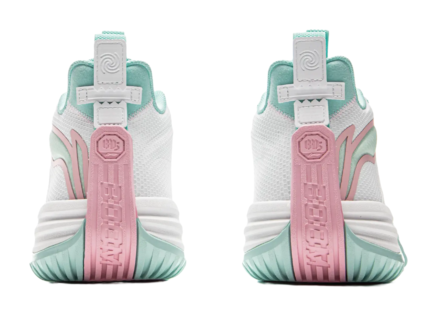 LiNing Storm 10 Cushioning Slip Resistant Breathable Rebound Low Top Basketball Shoes Mens White Green  vjsneaker.com