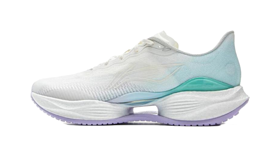 LiNing Super Light 22 Anti Slip Wear Resistant Low Top Casual Running Shoes Women's White Blue 