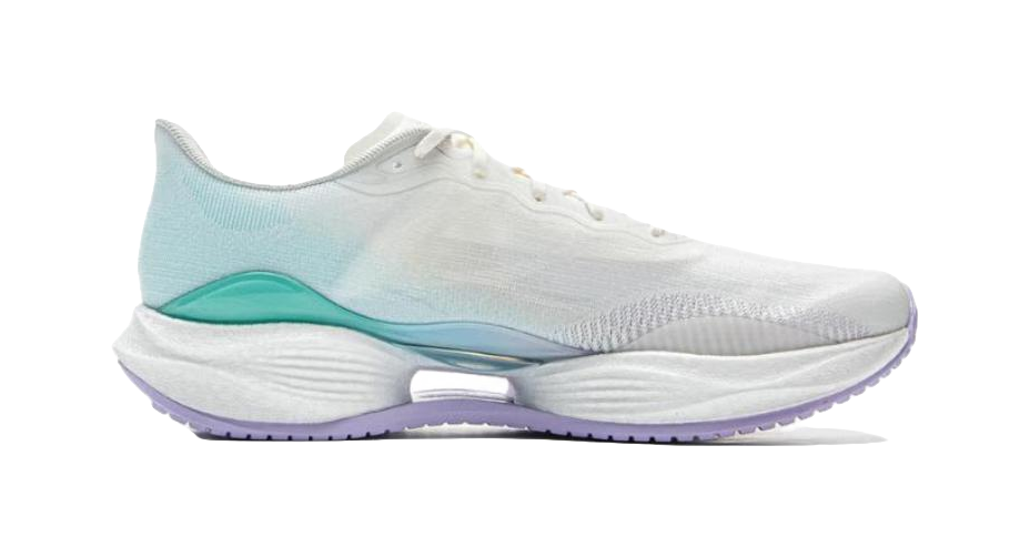 LiNing Super Light 22 Anti Slip Wear Resistant Low Top Casual Running Shoes Women's White Blue 