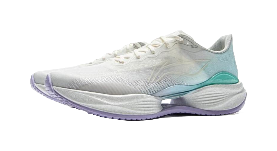 LiNing Super Light 22 Anti Slip Wear Resistant Low Top Casual Running Shoes Women's White Blue 