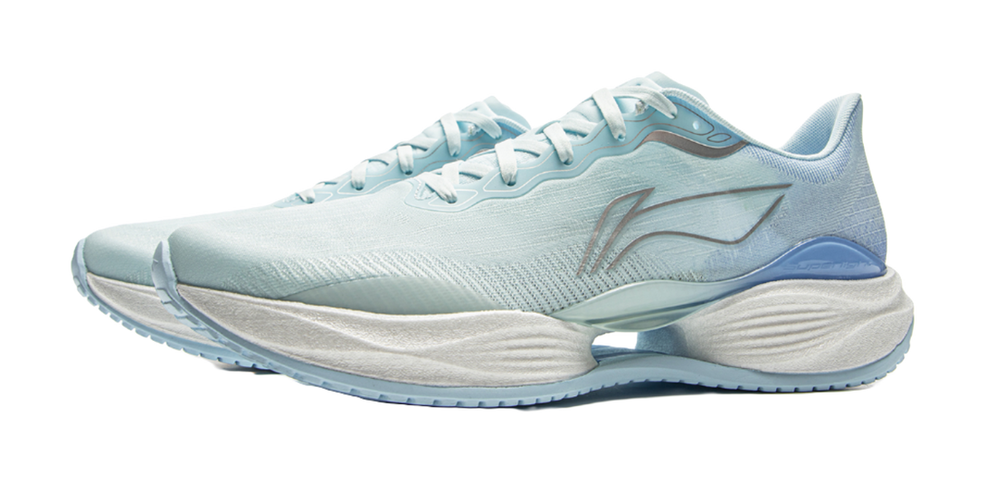 LiNing Super-Light 22 Cushioned Slip-Resistant Low-Top Casual Running Shoes Men's Light Blue 
