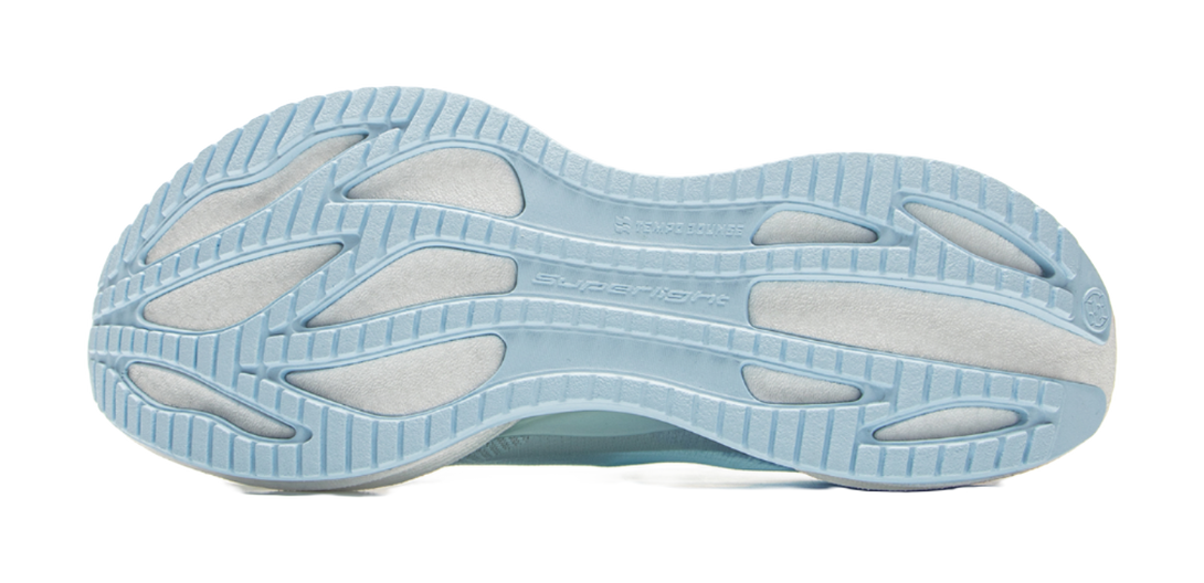 LiNing Super-Light 22 Cushioned Slip-Resistant Low-Top Casual Running Shoes Men's Light Blue 