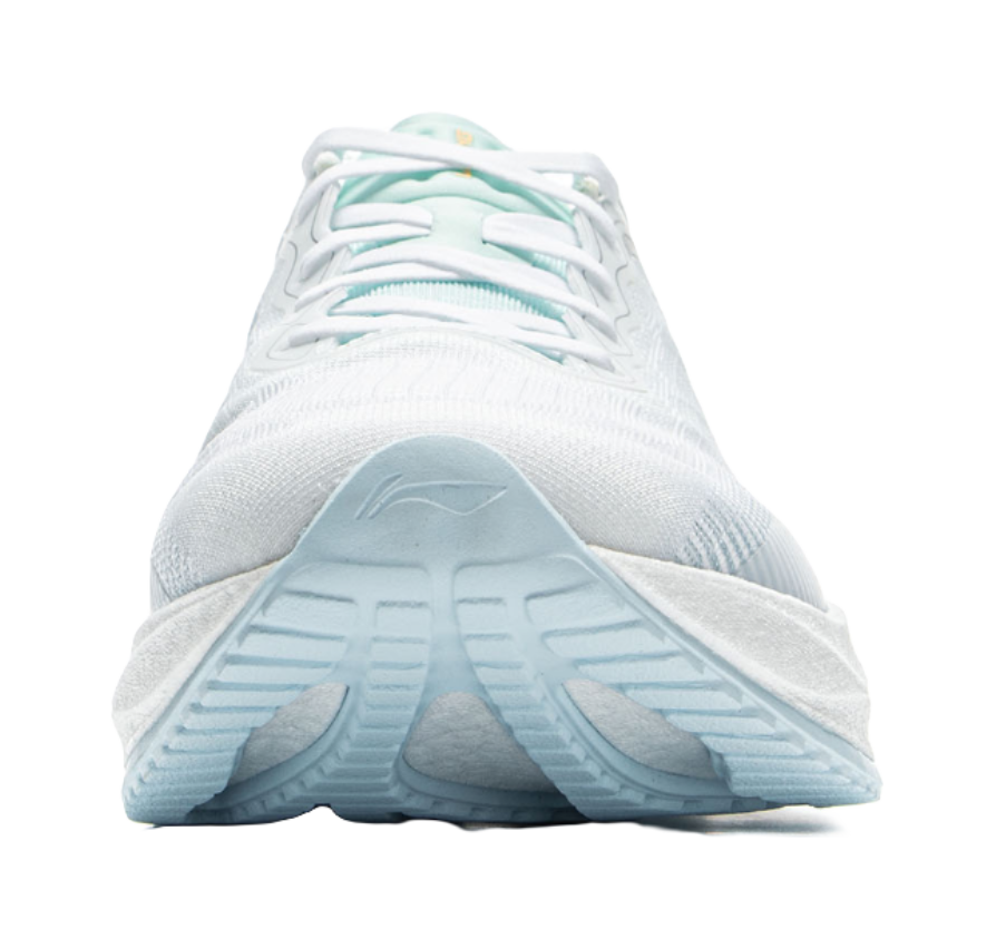 LiNing Super-Light 22 Cushioning Anti-Slip Wear-Resistant Breathability Low-Top Running Shoes Men's White Green Gray 