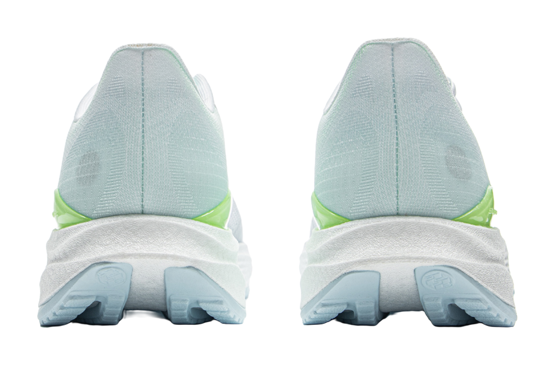 LiNing Super-Light 22 Cushioning Anti-Slip Wear-Resistant Breathability Low-Top Running Shoes Men's White Green Gray 