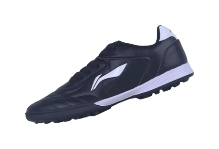 LiNing TF Broken Studs Slip-Resistant Cushioning Wear-Resistant Low-Top Soccer Shoes Black White Kids  vjsneaker.com