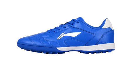 LiNing TF Long Song Collection Slip-Resistant Cushioning Wear-Resistant Low-Top Soccer Shoes Blue White Kids  vjsneaker.com
