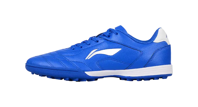 LiNing TF Long Song Collection Slip-Resistant Cushioning Wear-Resistant Low-Top Soccer Shoes Blue White Kids  vjsneaker.com