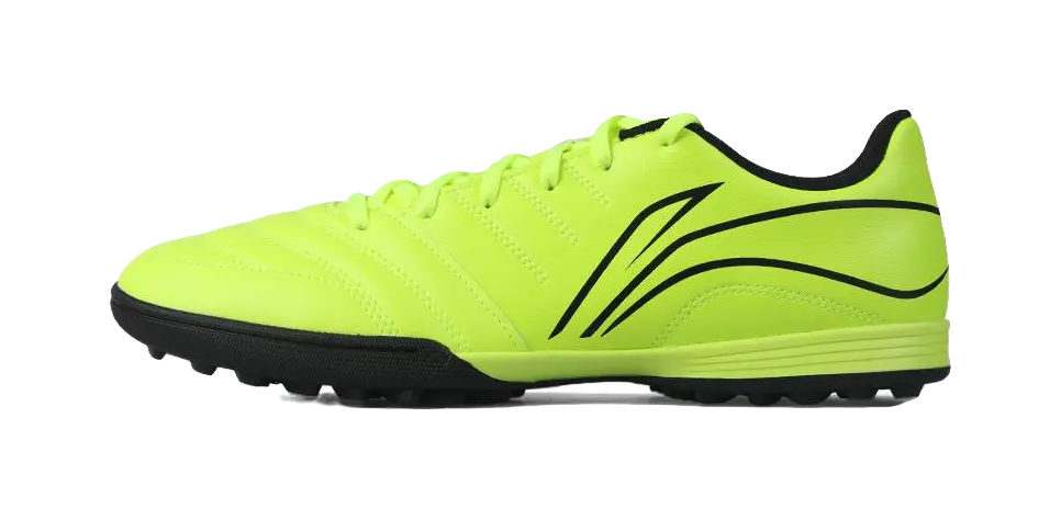 LiNing TF Rubber Broken Studs Artificial Ground Anti Slip Wear Resistant Soccer Shoes Unisex Neon Green  vjsneaker.com
