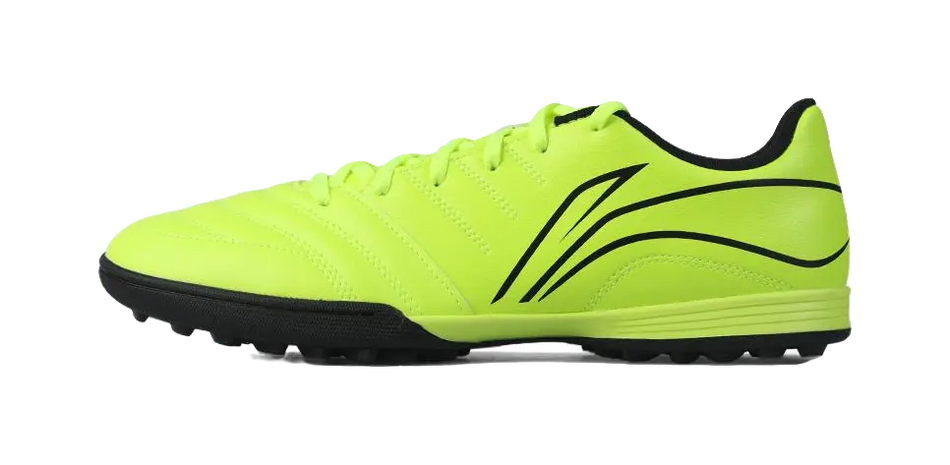 LiNing TF Rubber Broken Studs Artificial Ground Anti Slip Wear Resistant Soccer Shoes Unisex Neon Green  vjsneaker.com