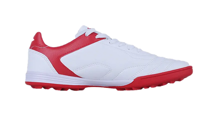 LiNing TF Slip Resistant Cushioning Abrasion Resistant Low Top Soccer Shoes White Red Kids 