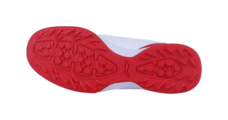 LiNing TF Slip Resistant Cushioning Abrasion Resistant Low Top Soccer Shoes White Red Kids  vjsneaker.com