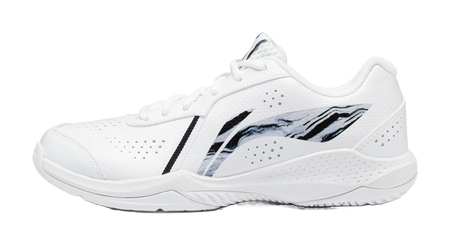 LiNing Thunder LITE Slip Resistant Abrasion Resistant Low top Badminton Shoes Unisex White 