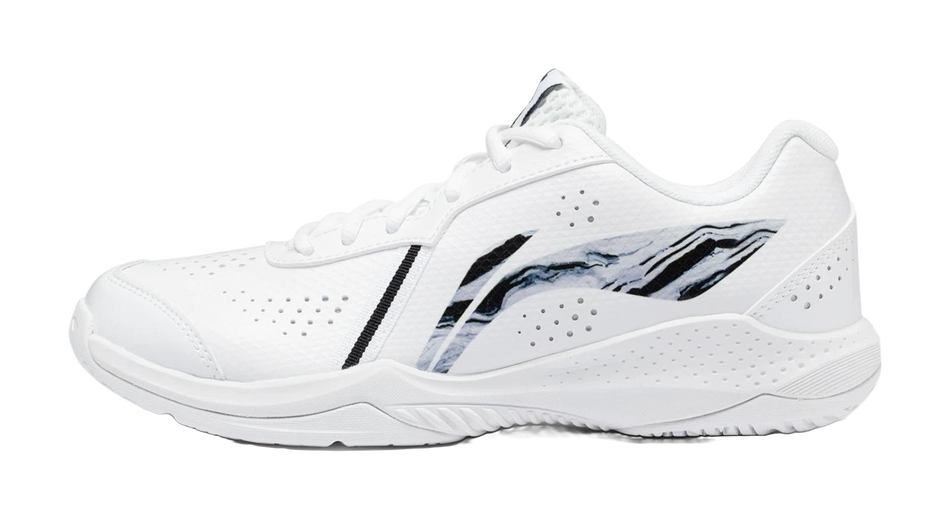 LiNing Thunder LITE Slip Resistant Abrasion Resistant Low top Badminton Shoes Unisex White 