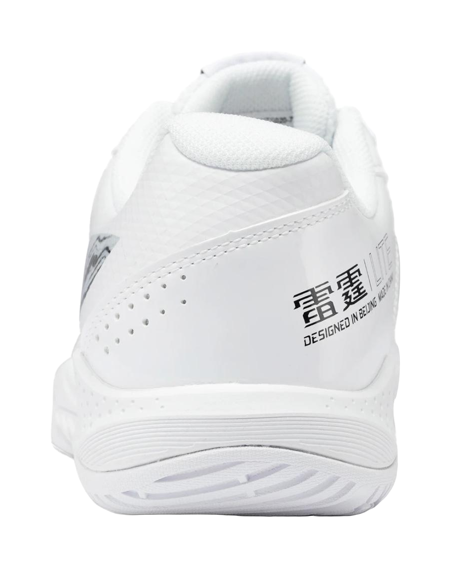 LiNing Thunder LITE Slip Resistant Abrasion Resistant Low top Badminton Shoes Unisex White 