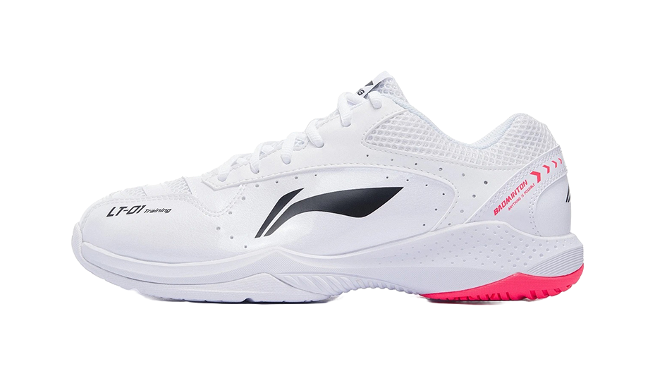 LiNing Thunder Training Slip Resistant And Abrasion Resistant Coverage Support Low top Badminton Shoes Unisex White 