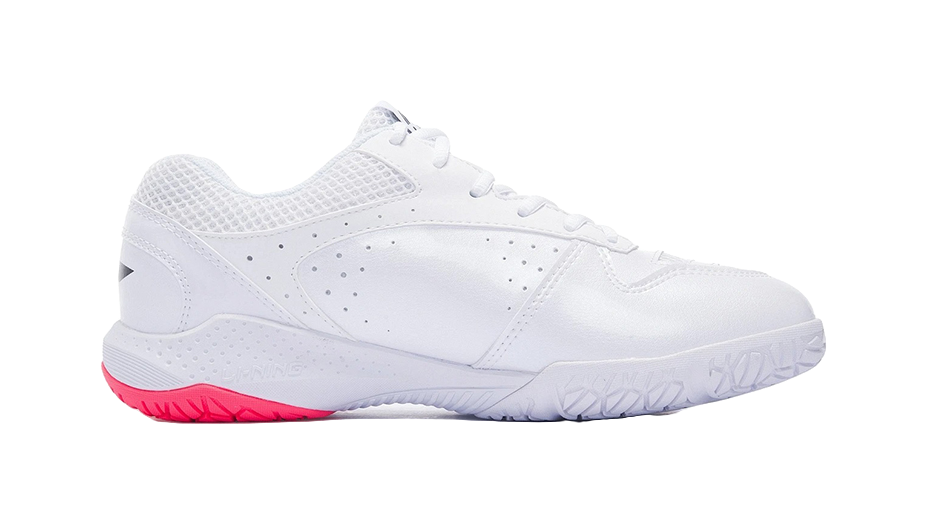 LiNing Thunder Training Slip Resistant And Abrasion Resistant Coverage Support Low top Badminton Shoes Unisex White 